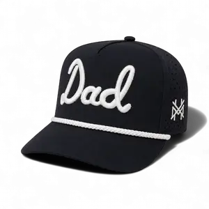 Dad | By The Mad Hatter Co. An Embroidered Snapback Adjustable (Up To A Size 8 Head) Premium Mens Trucker Hat