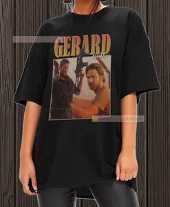 Gerard Butler Shirt T-shirt Unisex Cotton Vintage 90's Graphic Tee Unisex Crewneck Shirt