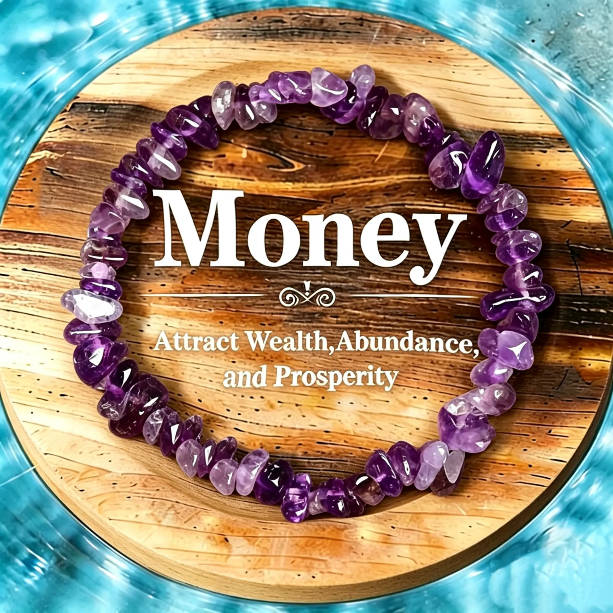 Crystals Bracelets for Women, Natural Amethyst & Rose Quartz Crystal Design, Stretch-Fit Chip Stone Stacking Jewelry, Amethyst Pink Quartz, Beaded Bracelet, Stress Relief, One Size Fits All