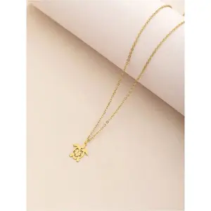 Stainless Steel Turtle Necklace – Beach & Ocean Jewelry for Women