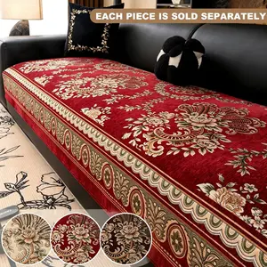 1PC Modern Chenille Non-Slip Sofa Cover – Suitable for Living Room, Bedroom, Office Decor, Luxurious & High-End Sofa Slipcover, Sofa Couch Covers