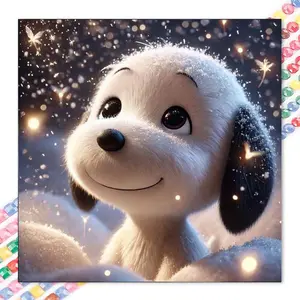 1 set of DIY diamond painting kit, 5D diamond art set, DIY decoration fireflies, plush, starry sky mosaic, diamond art, DIY art home decoration, suitable for Christmas.