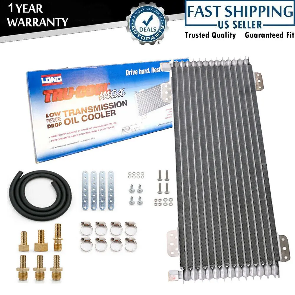 Tru Cool 40K Transmission Oil Cooler LPD47391, Rated up to 40,000 LBS GVW, Heavy Duty Transmission Cooler for Towing and Hauling Heavy Loads