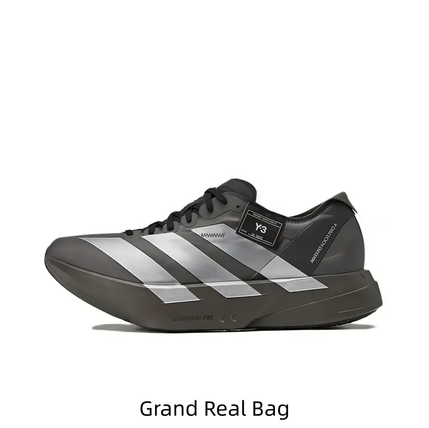 Shadow Grey Silver Contrast Lightweight Performance Running Footwear, Sculpted Streamlined Frame, Vibration Reduction Base Ideal For Sports Content Creation And Long Track Training