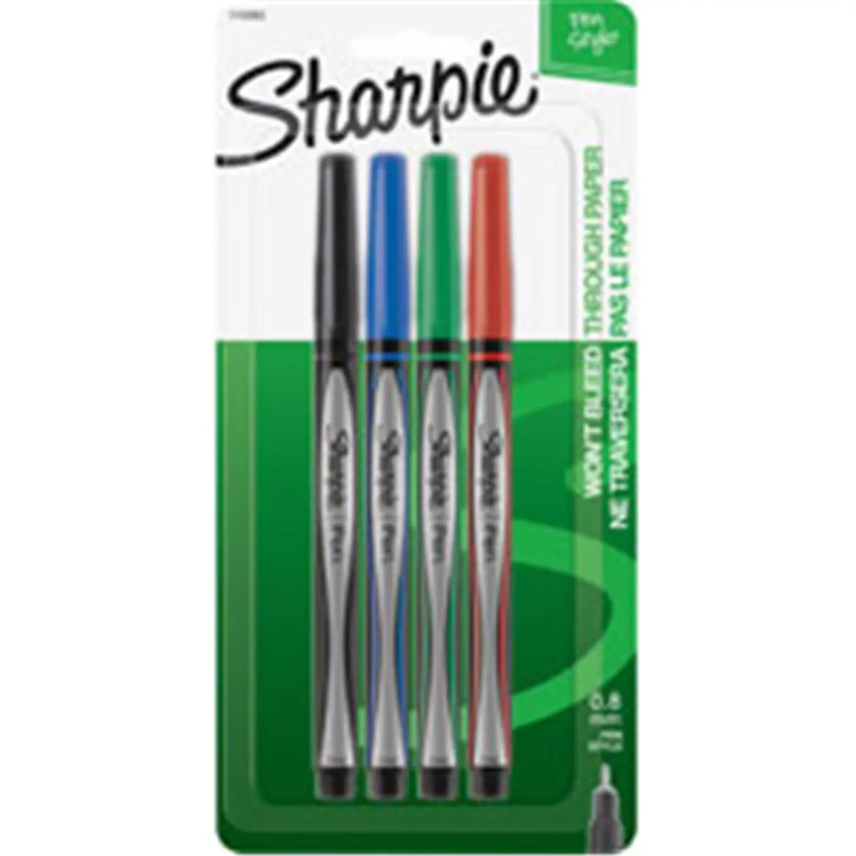 Sharpie Fine Point Pen - Black, Plastic Cap, Fine Writing, Waterproof Ink (Sanford Brands SAN1742659BX)
