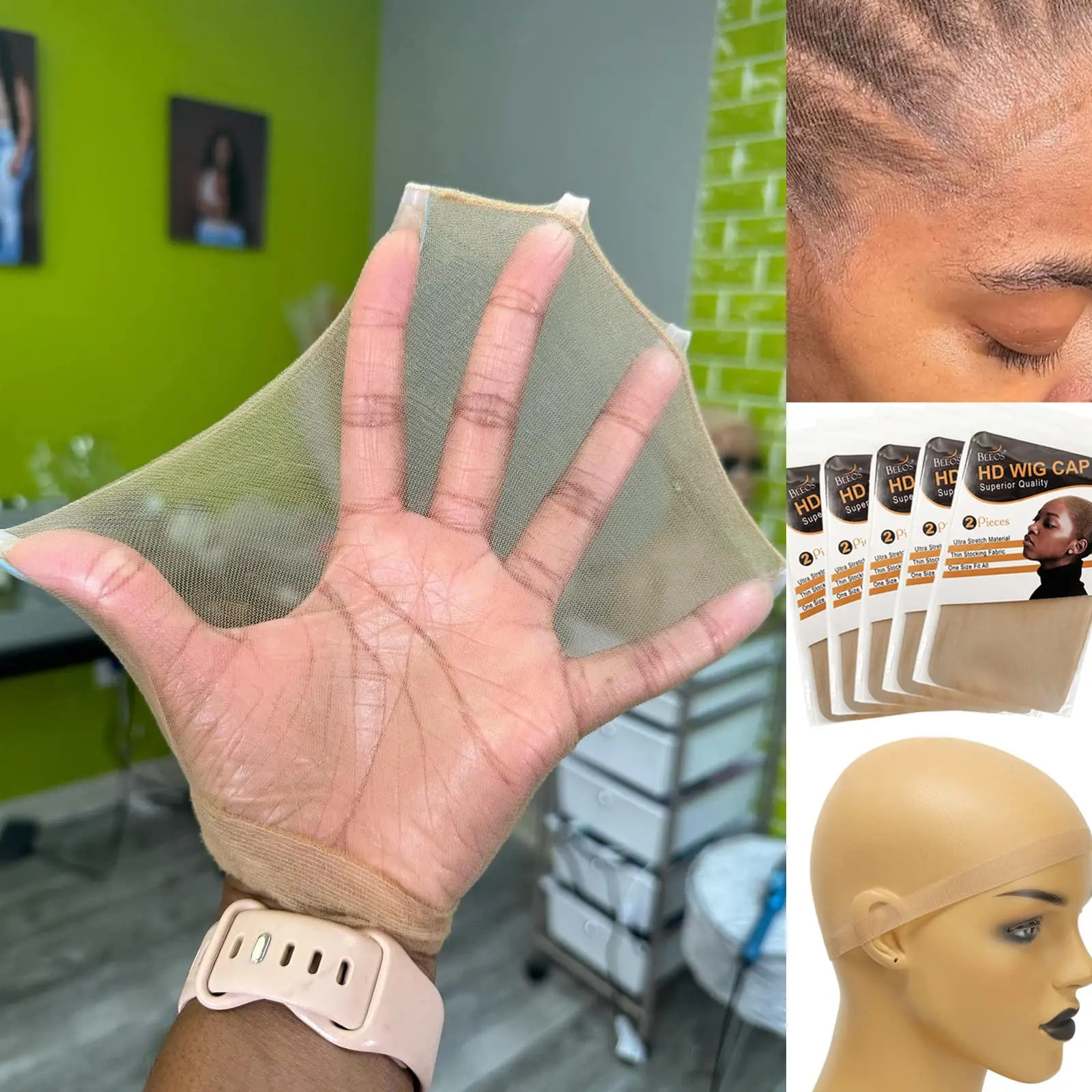 10 Pieces Ultra thin Wig Cap