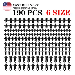 For Lexus 190Pcs Bumper Clips Retainer Auto Car Rivets Fastener Fender Push