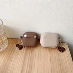 Heart-Shaped Earphone Protector Case for Apple AirPods 4th Gen, Stylish Durable Protective Cover for Daily Use & Gift-Ready Design, Protection