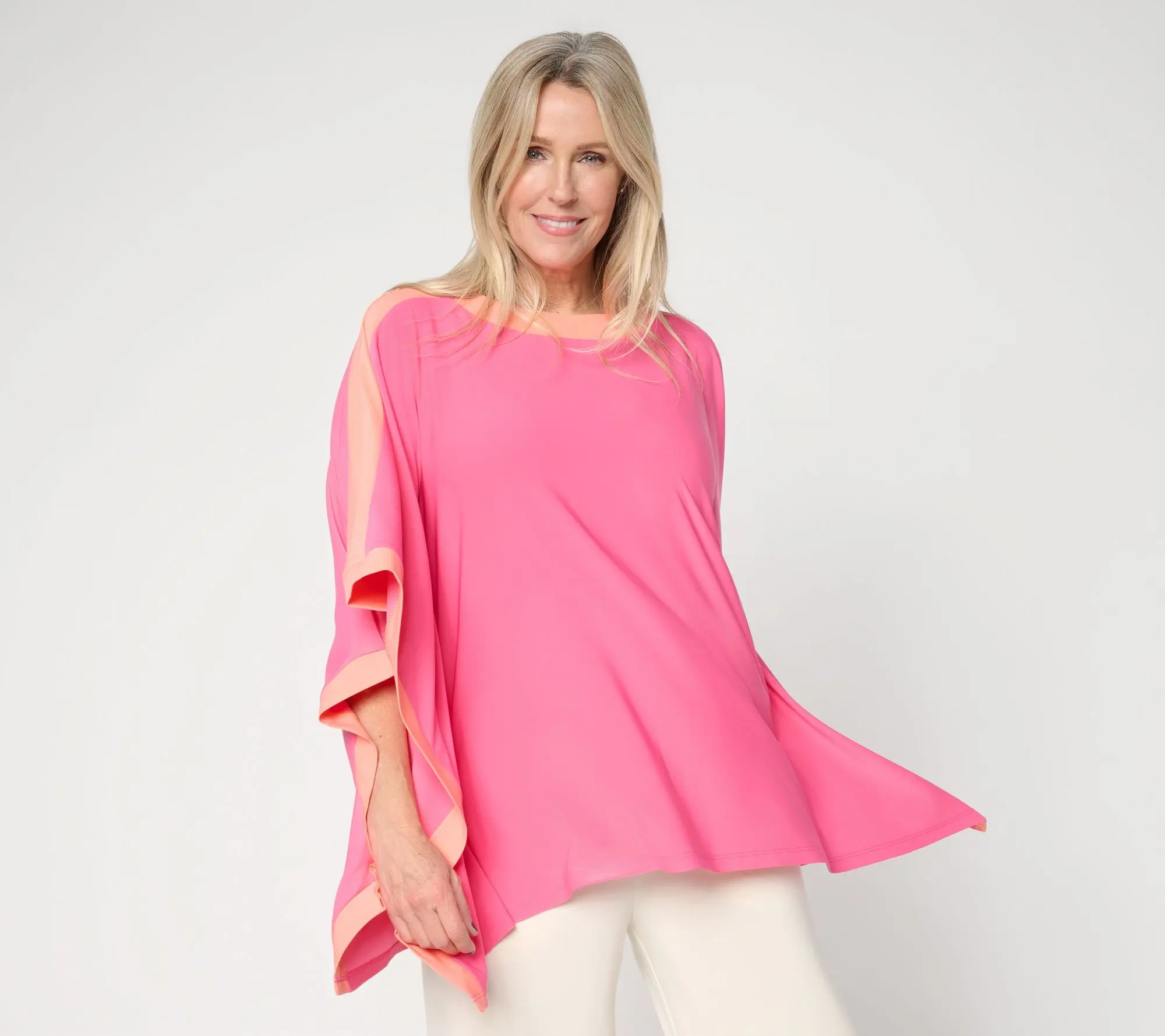 Brandis Dress Out Loud Discovery Knit Colorblock Sport Poncho