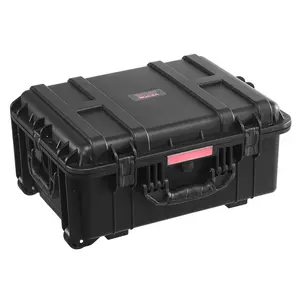 【Summervibes】VEVOR Weatherproof Hard Case, Heavy Duty Protective Dry Box Case with Pre-Cut Foam, Wheels & Retractable Pull Handles for Travel, Hunt, Military, Tactical, IP67 Waterproof Case for Cameras(57x45x28)