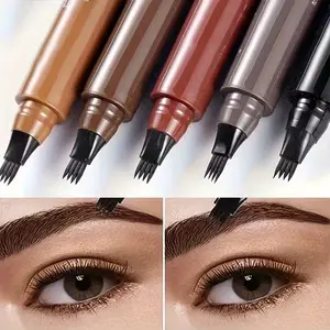 4 Micro-Sculpted Eyebrow Pencils, waterproof, long-lasting, and sweat-resistant, delivering a natural hair-like eyebrow makeup effect, Precisely Sculpted Brows