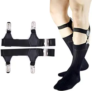 Mens Sock Garters Belt Adjustable 2-Pack Sturdy Clip Suspenders No Brand