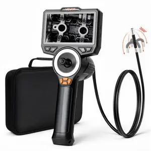【fathersdaygift】VEVOR 4-Way Articulating Endoscope with LightWaterproof True 1080P HD Industrial Borescope Inspection Camera0.24-in Slim Articulated Probe4.9-FT Flexible Snake Scope for Wall & Automotive Engine Repair, Diagnostic Tool, Tools And Gadgets