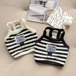 Striped Vest for Small And Medium-Sized Dogs, Suitable for New Pet Dogs Like Teddy And Bichon, Perfect for Spring And Autumn