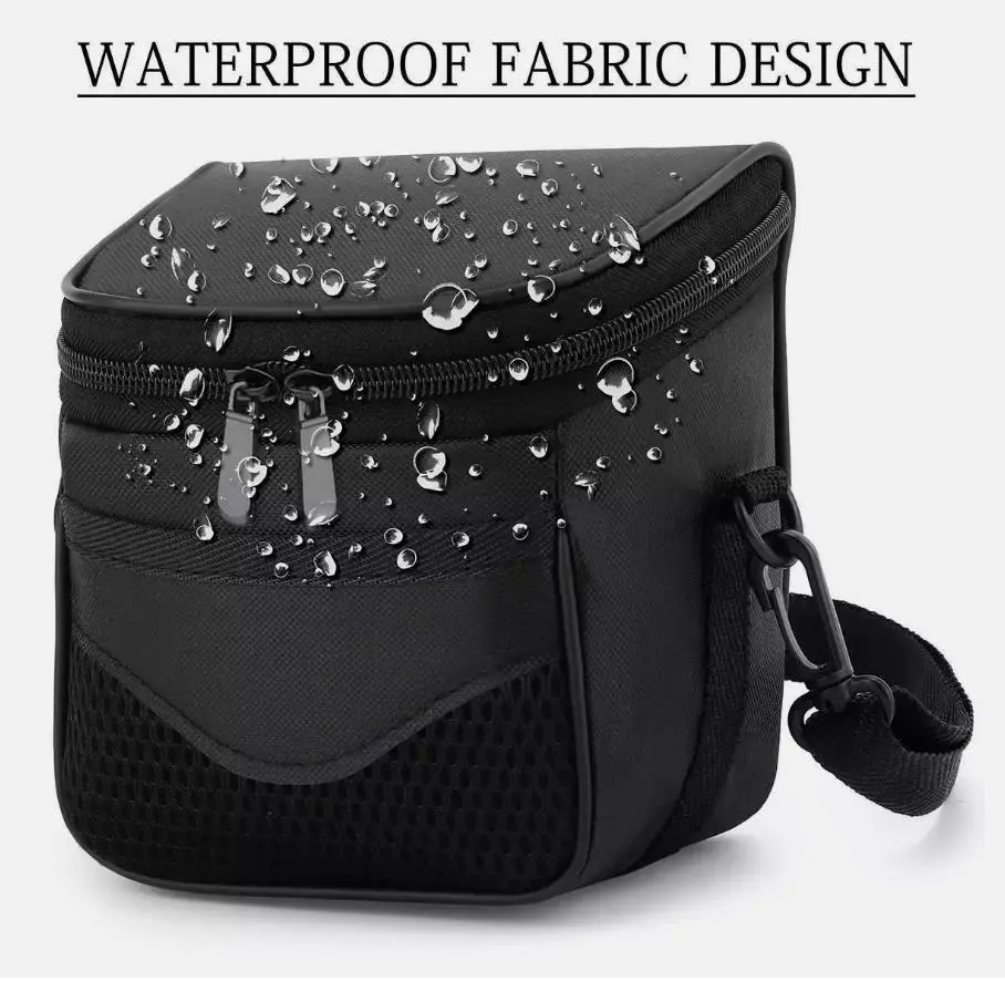 Camera Protective Bag Shoulder Pouch Zipper Case Black for Nikon Canon Sony DSLR