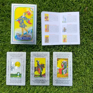 Silver Foil Tarot Cards with Guidebook for Beginners - Magnetic Box - Waterproof Tarot Card Deck - card games