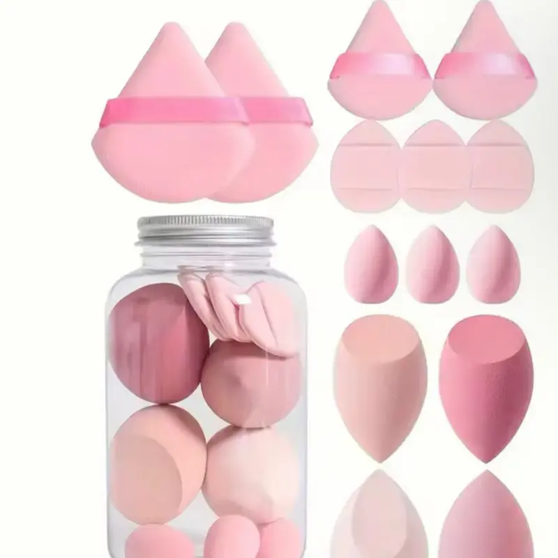 14pc cosmetic puff makeup sponge toolkit