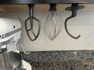 KitchenAid Mixer Attachment Mounts - Triple, Double or Single Mounts - Wire Whisk, Dough Hook, Flat Paddle Beater Attachments