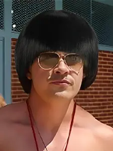 Men's Short Straight Bob Wig with Bangs, Gorgeous Fashion Fluffy Wigs for School, Synthetic Wigs for Party, Daily Use