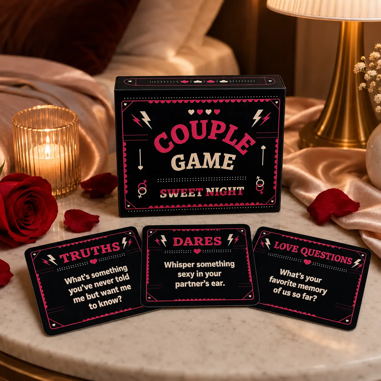 Couple Edition Card Game -50 Conversation Cards Suitable for Couples, Adults, and Teenagers - a Two Player Game for Unforgettable Date Nights and Game Nights