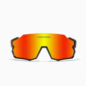 Speed Shades™ Pro - Orange (Black Frame)