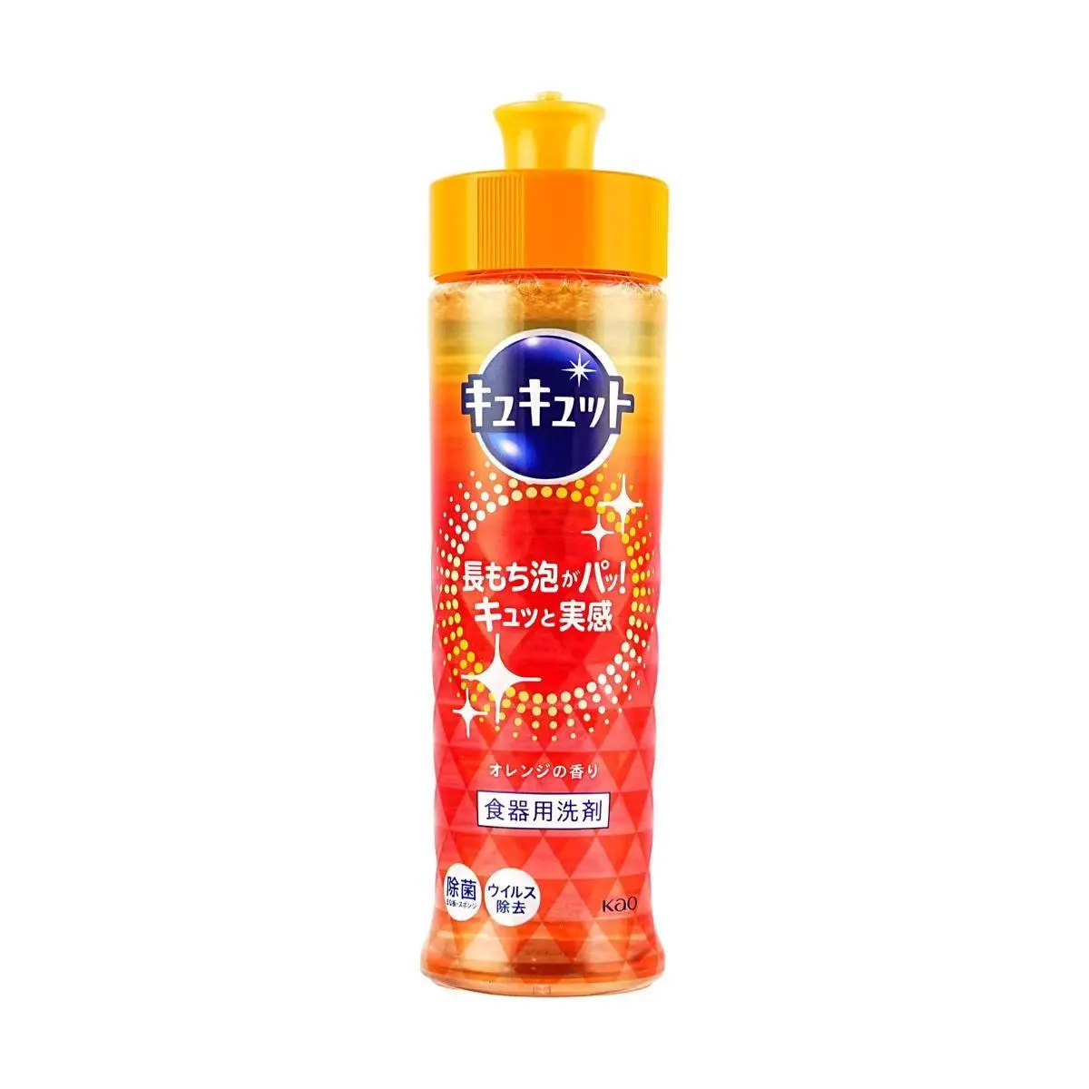 KAO CUCUTI Orange Scent Dish Soap for Fruits Vegetables & Dishes, Gentle & Effective Kitchen Degreaser, 220ml KAO CUCUTI Orange Scent Dish Soap for Fruits Vegetables & Dishes, Gentle & Effective Kitchen Degreaser, 220ml