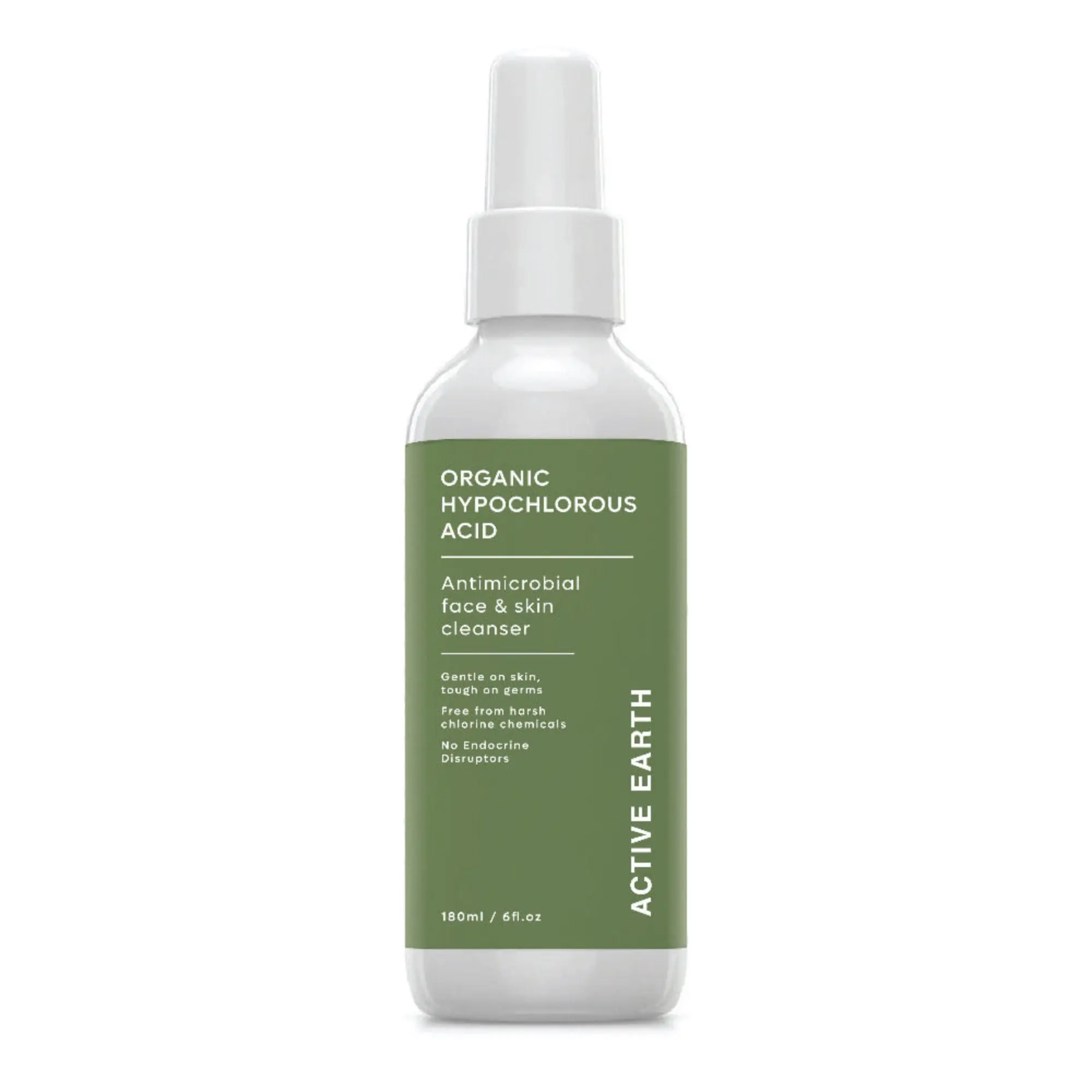 Active Earth Hypochlorous Acid Face + Body Cleansing Spray - Calms, Refreshes & Cleanses Skin