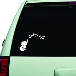 Car Sticker, Elephant Pattern Design Car Sticker, Self-adhesive Car Decorative Sticker, Cute Cartoon Car Exterior Decoration Decal