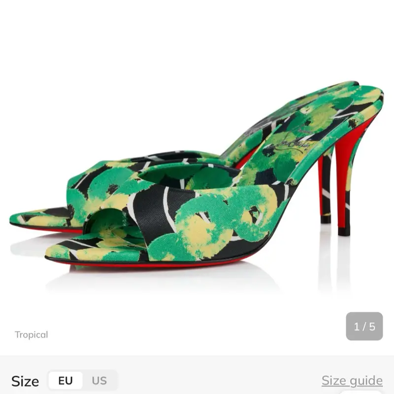 Christian Louboutin Miss Z 80mm Mules Size 37