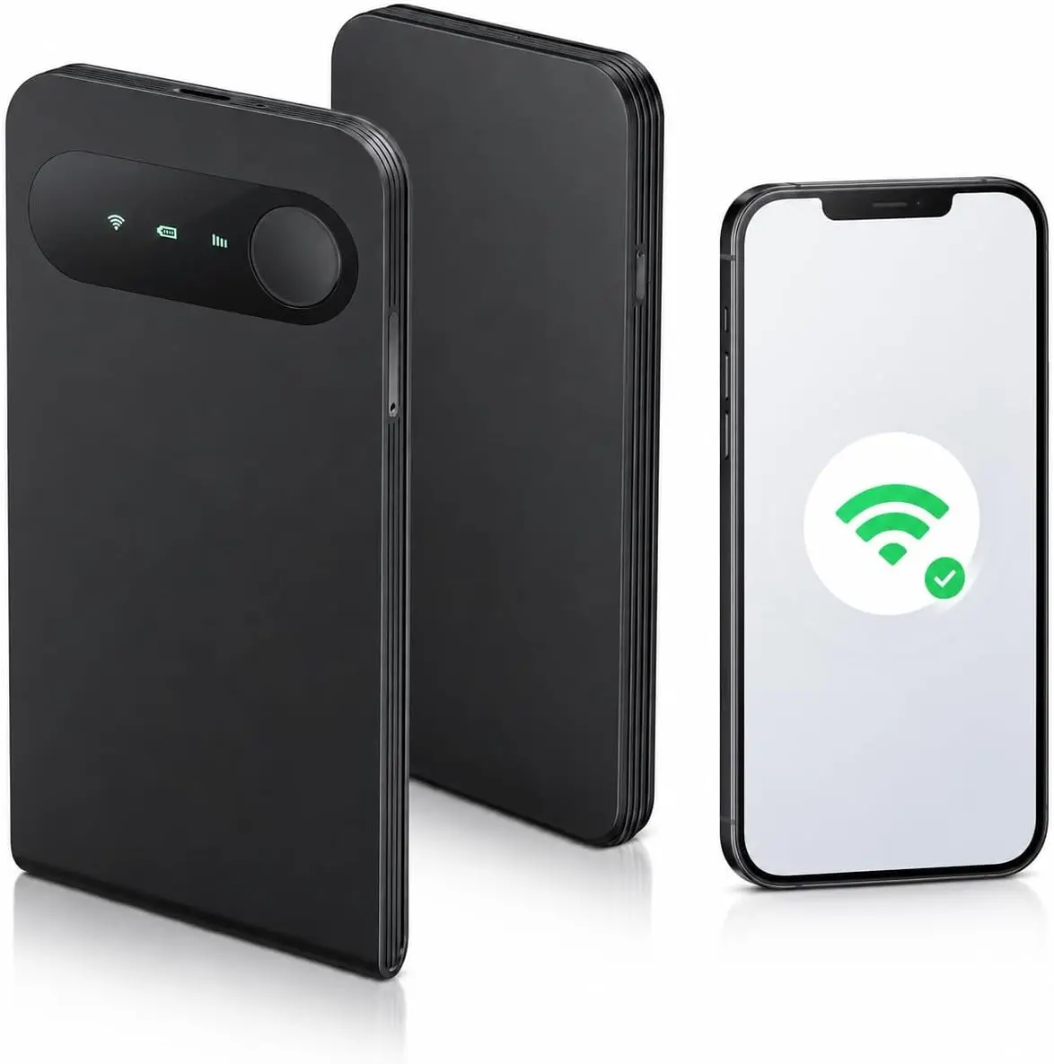 ECOVOX E1 Portable Wifi Hotspot, Sim-Free 4G LTE Mobile Router with Cloud SIM, 3000Mah Travel Wifi Device, Connects up to 9 Devices, USB-C, WPA2 Security, for Travel and Remote Work KoveYzao