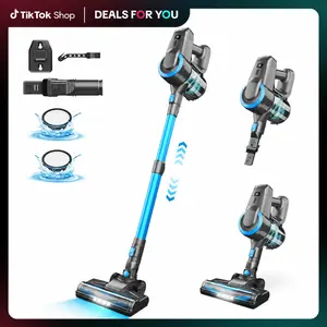 [DealsForYouDays] Devoac N3P Cordless Vacuum Cleaner, 20kPa Suction, 40-Min Runtime, 8-in-1 Stick SummerWins with LED Headlight, Rechargeable Vacuum for Floors, Carpets, Tiles, Pet Hair & Car