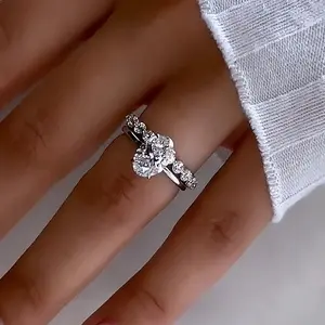 Maxine Elegant 3.5ct Oval Cut 2PC Engagement Ring Set,5A Cubic Zirconia Bridal Ring Set,Women's Ring Jewelry,Wedding Ring Set for Daily,Travel,Proposal,Birthday,Anniversary, Engagement Rings