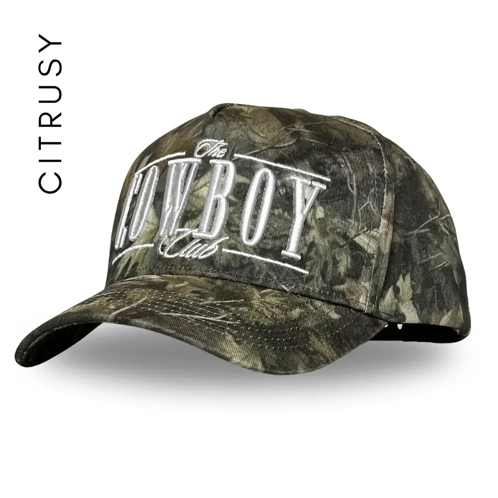 COWBOY CLUB TRUCKER HAT - CAMO COWBOY CLUB TRUCKER HAT - CAMO