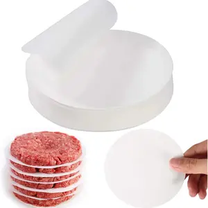 500 Sheets Burger Paper Liners, Round Wax Paper Circles, 11cm Diameter, Food Separation, Meat Patties, Cookies Storage, Cake Containers, Baking Utensils Supplies
