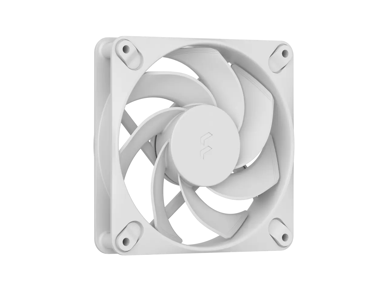 Fractal Design Dynamic 3 120mm White Reverse PWM Case Fan, High Durability Rifle Bearing, 7-Blade Swept Design, Daisy-Chain Cable, 350-2200 RPM