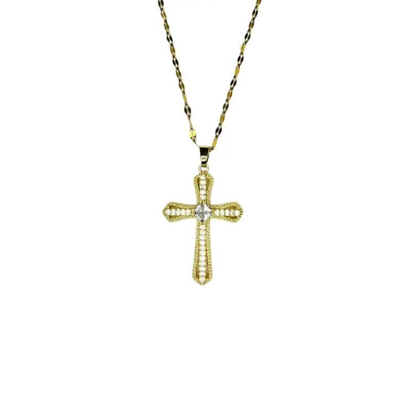 Trinity Cross Necklace - Kayluxejewelry