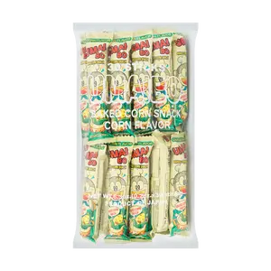 RISKA Umaibo Corn Potage Flavor Snack Sticks - 30 Count Family Pack, Japanese Popular "Doraemon" Inspired Treat, Bulk Bag for Parties & Sharing