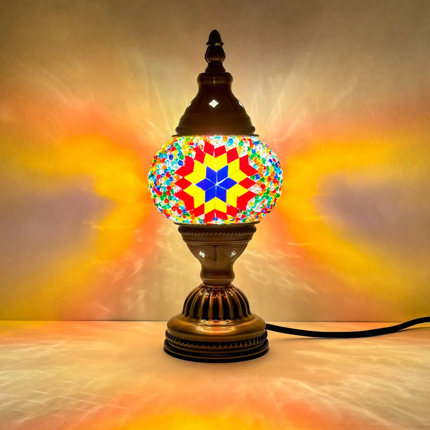 Turkish Mosaic Handmade Lamp, Mediterranean Style Table Lamp, Mosaic Glass Table Lamp, Vintage Table Lamp, Unique Indoor Decor Lighting, Perfect Handcrafted Gift, Aesthetic Table Lamp