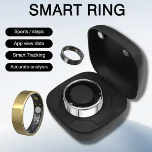 Smart Ring, Intelligent Fitness Ring With Health Monitoring, Sleep Monitoring, Pedometer, Unisex Design, Great Sports and Daily Leisure Gifts for Men Or Women, IP68 Waterproof, Long Battery Life, Compatible With IOS & Android