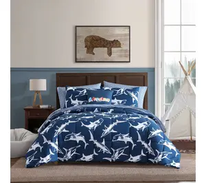 Eddie Bauer Vinny And Shark Friends Twin Comforter Set
