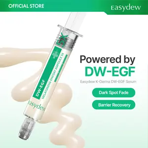 Easydew DW-EGF Melatoning Ampoule - Official Product 99% Pure EGF Peptide Hydrating Serum with Niacinamide & Glutathione for Uneven Skin - Dark Spot Remover - Fast Absorbing Day & Night - Korean Skin Care Olive Young