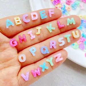 120 vibrant mixed resin color cartoon mini ice transparent shiny 26 English letter nail art flat back rhinestone sticker decoration DIY wedding scrapbook accessories crafts - the ideal choice for Christmas, Valentine's Day, Thanksgiving