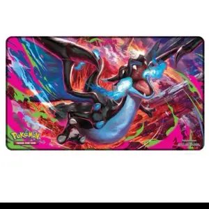 Pokemon Mega Charizard Playmat - Official TCG Trading Card Game Mat with Vibrant Artwork and Durable Surface
