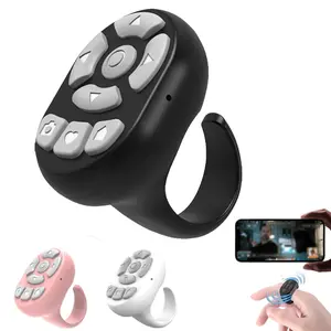 Scrolling Ring Remote Control Scroller Page Turner, Bluetooth Selfie & Video Recording Remote, Music Control for iPhone, iPad, Android, Smartphone