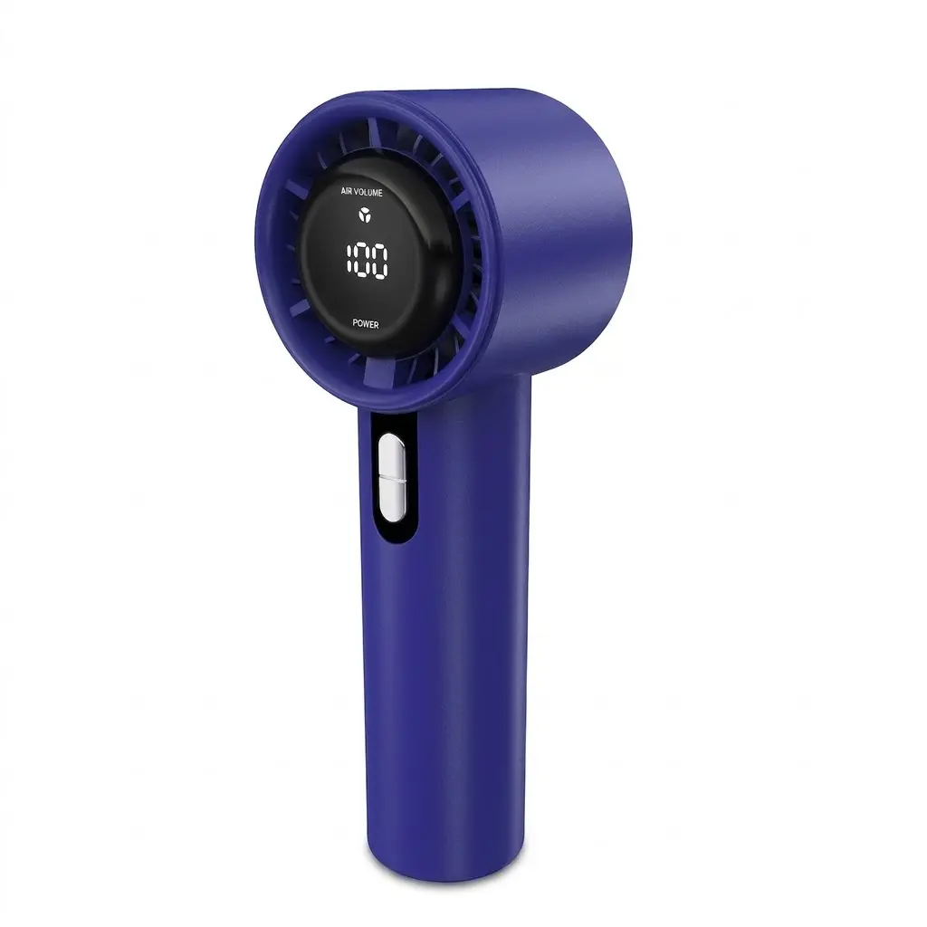 GMOX Handheld Fan Pro - Portable Fan with Next-Gen Airflow, 40h Runtime, Electroplated Luxury Shine Body, 1-100 Speed Scroll Wheel, 5000mAh Battery, Silent Mode, USB Recharge for Travel, Gifts for Women-Men