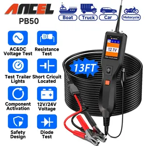 ANCEL PB50 Automotive Power Circuit Tester, 12-24V Electrical Short Open Breaker Circuit Finder Car Diagnostic Tool, AC/DC Current Resistance, Activate Component,  Suit for All Cars