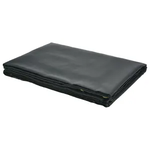 VEVOR Dump Truck Mesh Tarp, TikTokShopBlackFriday, 7 x 14 ft, PVC Coated Black Heavy Duty Cover with 5.5" 18oz Double Pocket, Brass Grommets, Reinforced Double Needle Stitch Webbing Fits Manual or Electric Dump Truck System