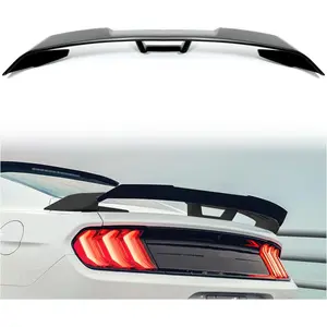 Trunk Spoiler Compatible with 2015-2023 Ford Mustang GT500 GT350 V6/V8/Shelby/GT/EcoBoost 2 Door Coupe Models, Rear Wing Gloss Black