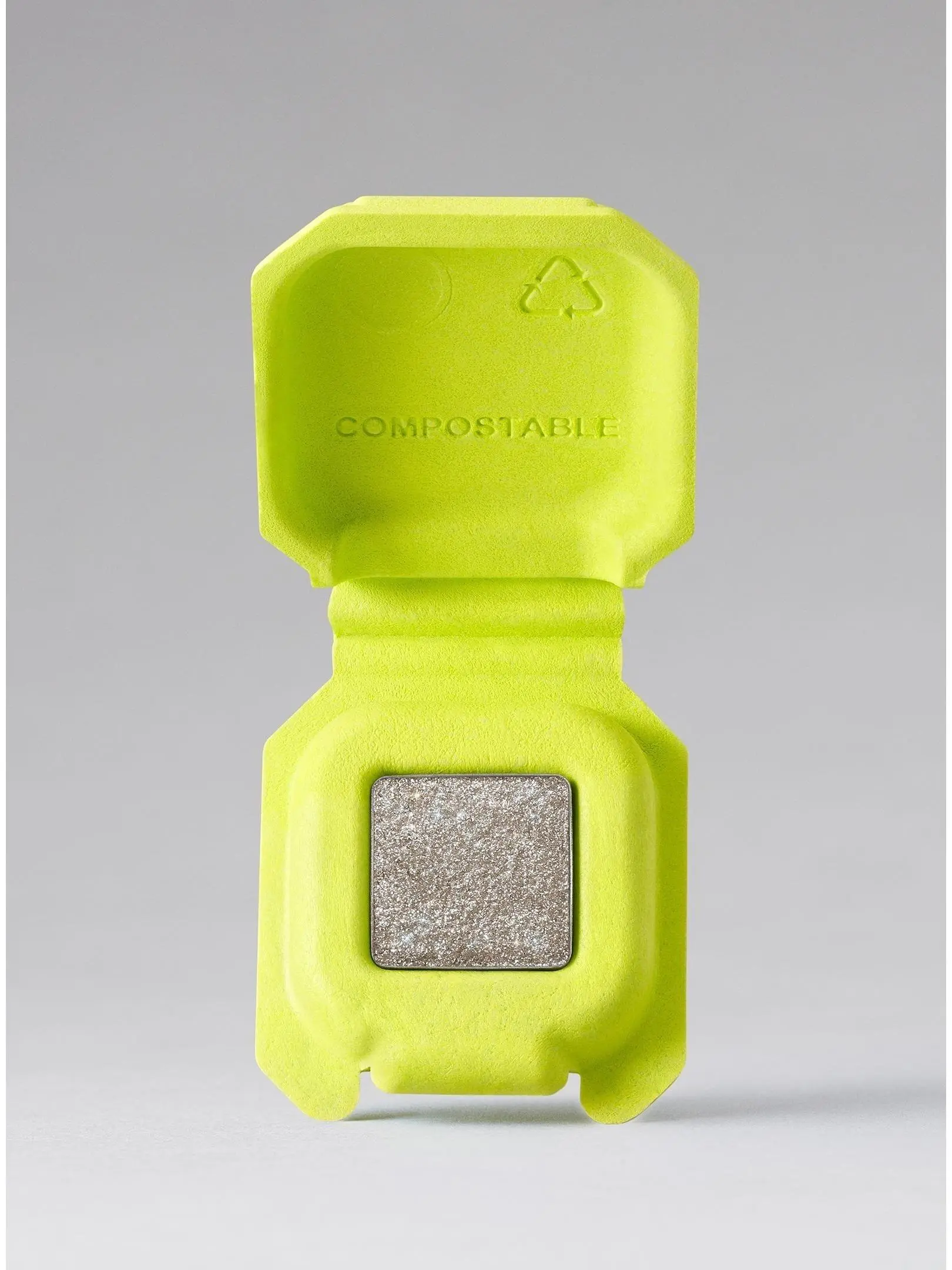 Half Magic Beauty EYESHADOW SINGLES POSSESSED PEARL Shimmer Eyeshadow in Compostable Compact Makeup Buildable and Sustainable Cosmetic