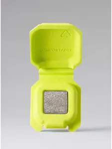 Half Magic Beauty EYESHADOW SINGLES POSSESSED PEARL Shimmer Eyeshadow in Compostable Compact Makeup Buildable and Sustainable Cosmetic